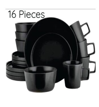 16 pieces quality stoneware dinner set