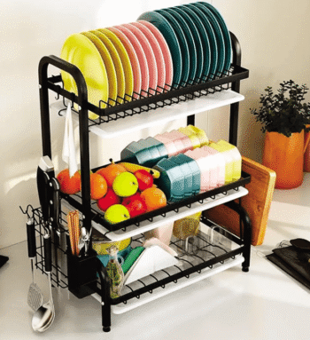 3 Tier Stainless Steel Dish Drying Rack