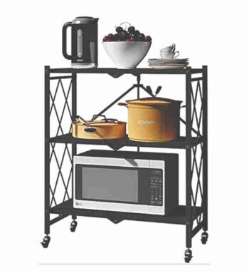 COLLAPSIBLE KITCHEN RACK (Multifunctional Foldable Floor Standing Storage Rack)