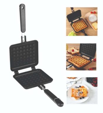 WAFFLE MOLD (Waffle Maker,Aluminum Alloy Waffle Maker Mold Pan with Dual Handles)