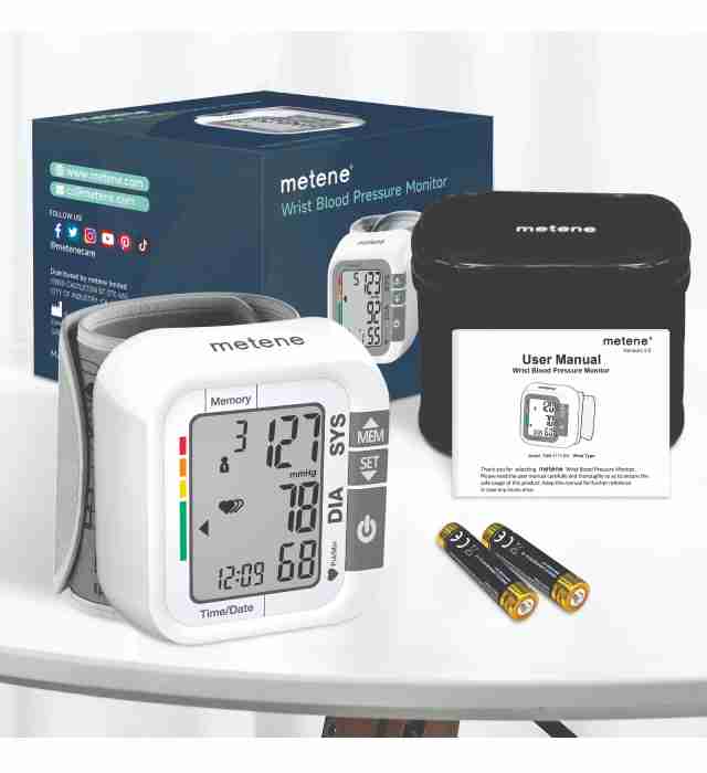 WRIST PLACED BLOOD PRESSURE MONITOR